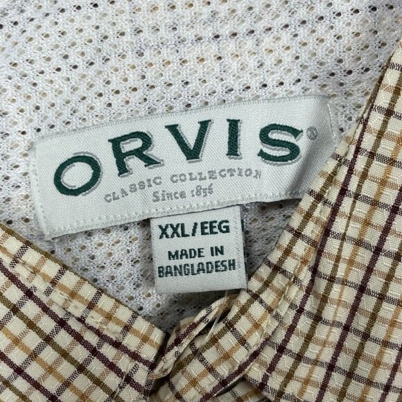 Orvis Mens Long Sleeve Tech Shirt XXL UPF 30+ Quick Dry Roll-Tab Sleeves a0383 - Picture 4 of 7